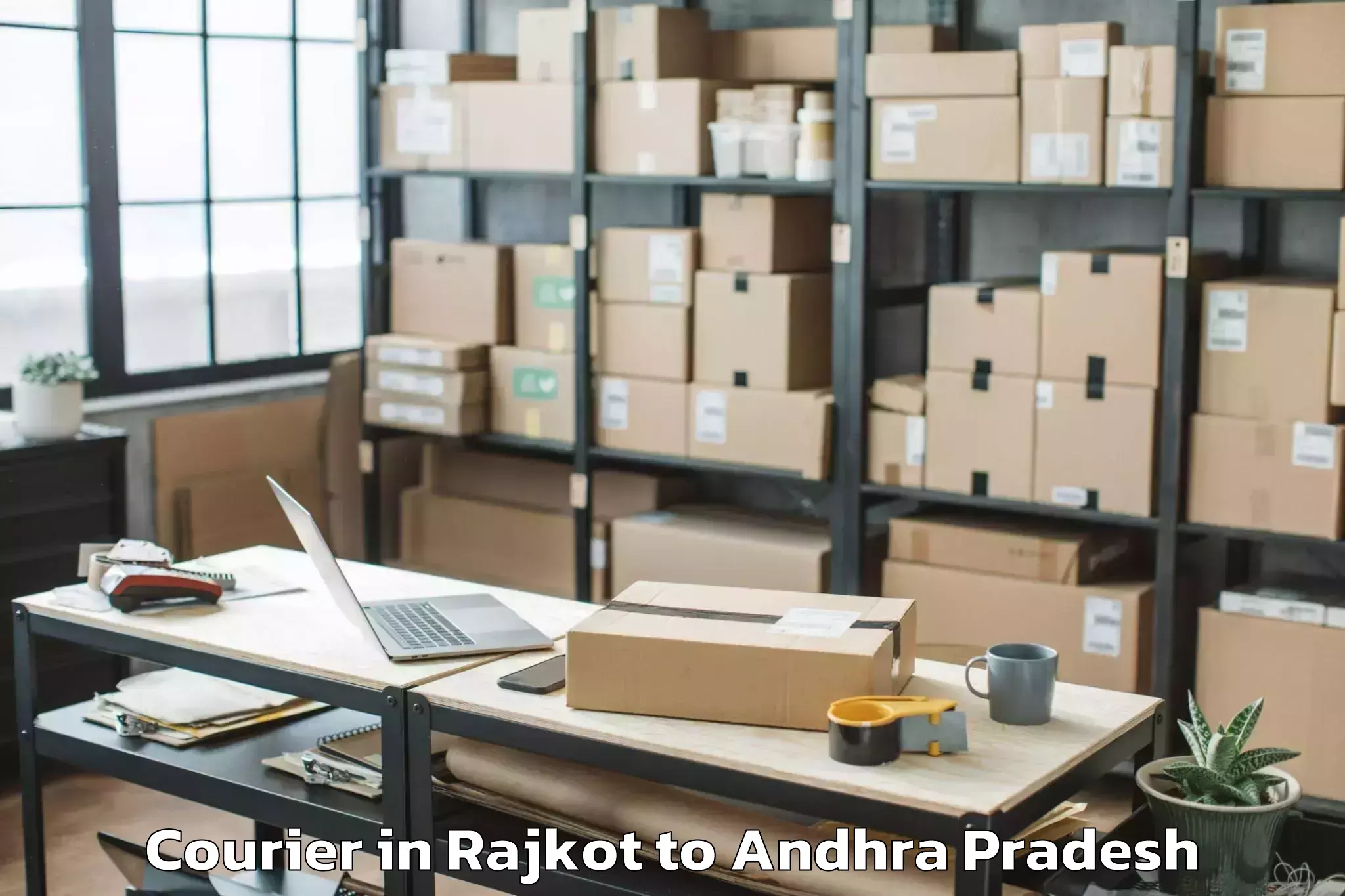 Easy Rajkot to Ainavilli Courier Booking